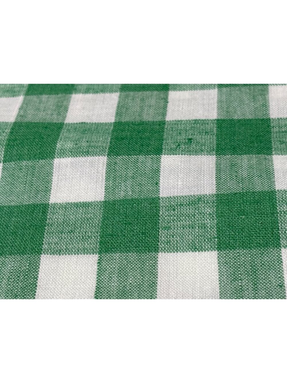 Green & White Gingham Cotton Fabric 1/2 yard x 36" Quilting Sewing Crafts